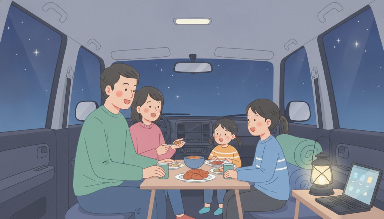 家族を守る!愛車とアウトドアギアで備える災害対策術